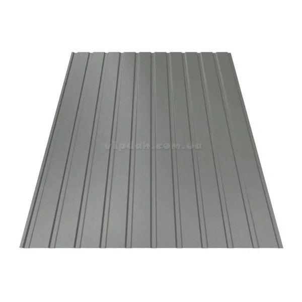 Профнастил двосторонній Т-07 Італія 0,45 мм темно-коричневий 8019 мат розмір під замовлення