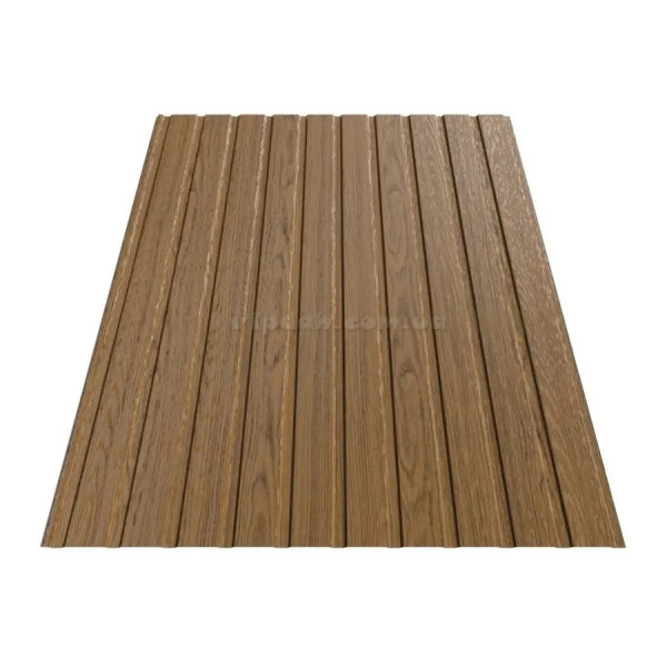 Профнастил С-8 под дерево 0,40мм Сосна 3D размер под заказ