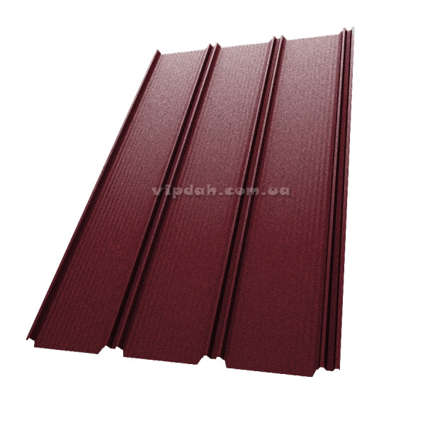 Фальц-настил Словаччина 0,50мм темно-коричневий 8019 мат розмір під замовлення