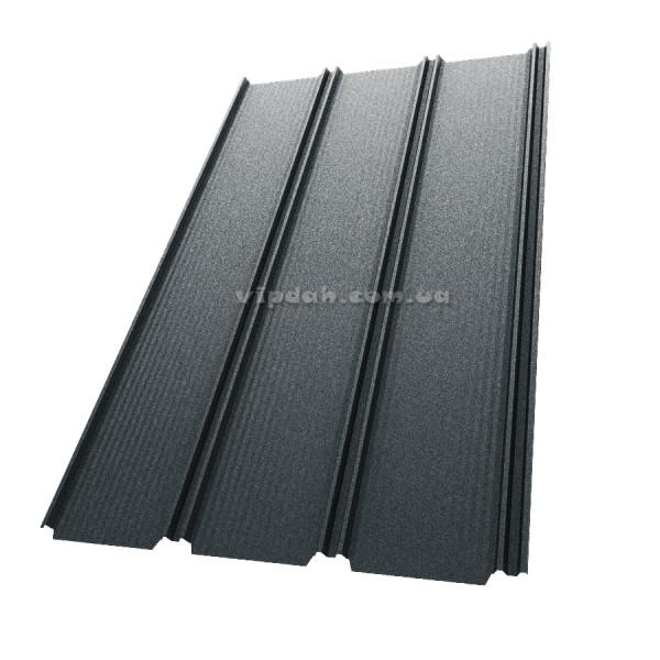 Фальц-настил Словаччина 0,50мм темно-коричневий 8019 мат розмір під замовлення