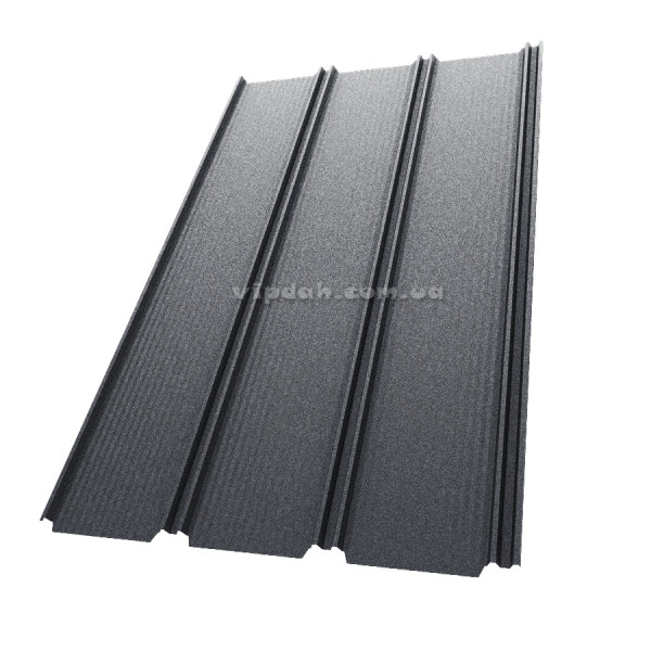 Фальц-настил Словаччина 0,50мм темно-коричневий 8019 мат розмір під замовлення