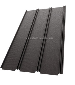 Фальц-настил Словаччина 0,50мм темно-коричневий 8019 мат розмір під замовлення