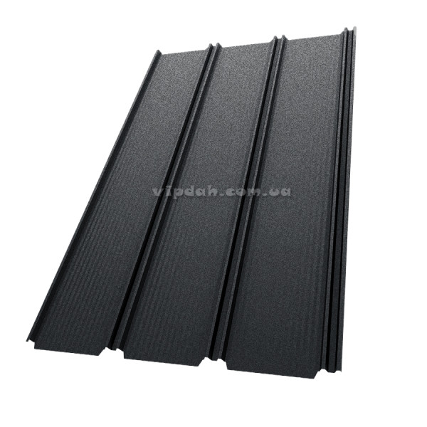 Фальц-настил Словаччина 0,50мм темно-коричневий 8019 мат розмір під замовлення