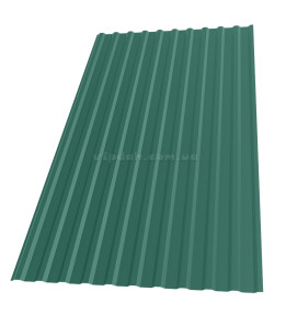 Профнастил Н-14 Словаччина 0,45мм темно-зелений 6005 глянець розмір під замовлення