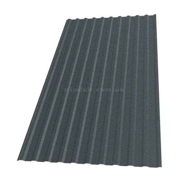 Профнастил Н-14 Словаччина 0,50мм темно-коричневий 8019 мат розмір під замовлення