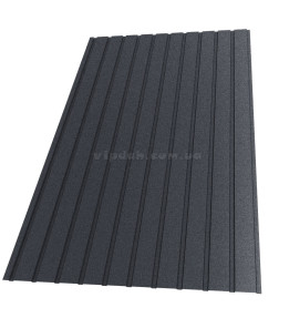Профнастил С-8 Arcelor Nippon 0,45мм антрацит 7016 мат розмір під замовлення