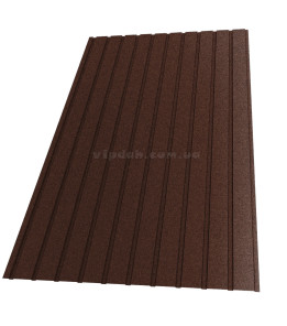 Профнастил С-8 Словаччина 0,50мм коричневий 8017 мат розмір під замовлення