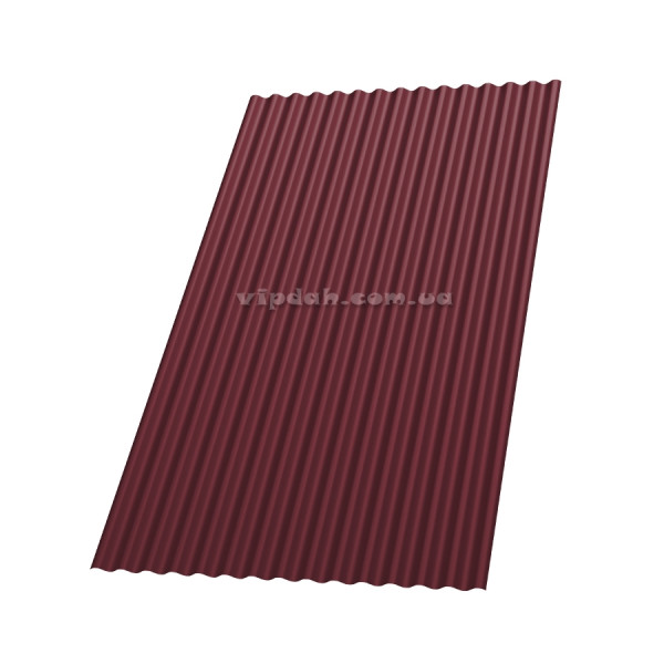 Профнастил волновой "Синусоида" Словакия 0,45мм тёмно-зелёный 6005 глянец размер под заказ