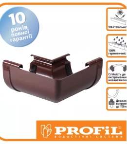 Кут внутрішній PROFiL 90 ° Ø130 колір Коричневий