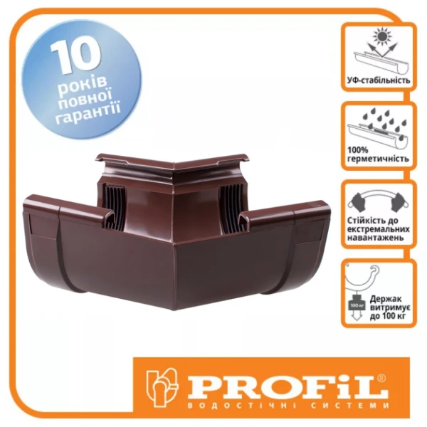 Кут внутрішній PROFiL 135 ° Ø130 колір Коричневий