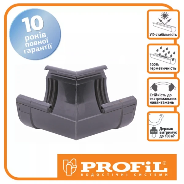 Кут внутрішній PROFiL 135 ° Ø130 колір Коричневий