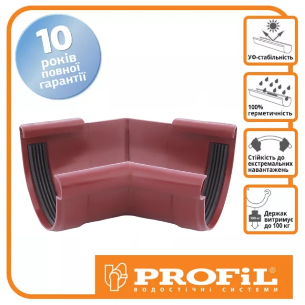 Кут внутрішній PROFiL 135 ° Ø130 колір Коричневий