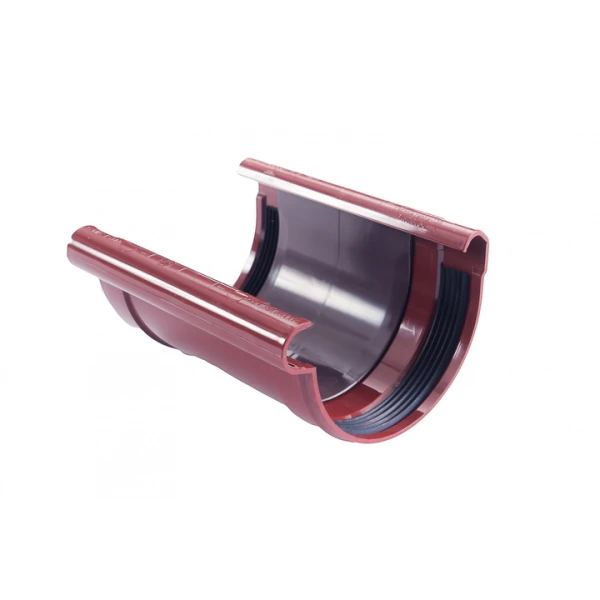 З'єднувач ринви з вкладкою PROFiL Ø130 колір Коричневий