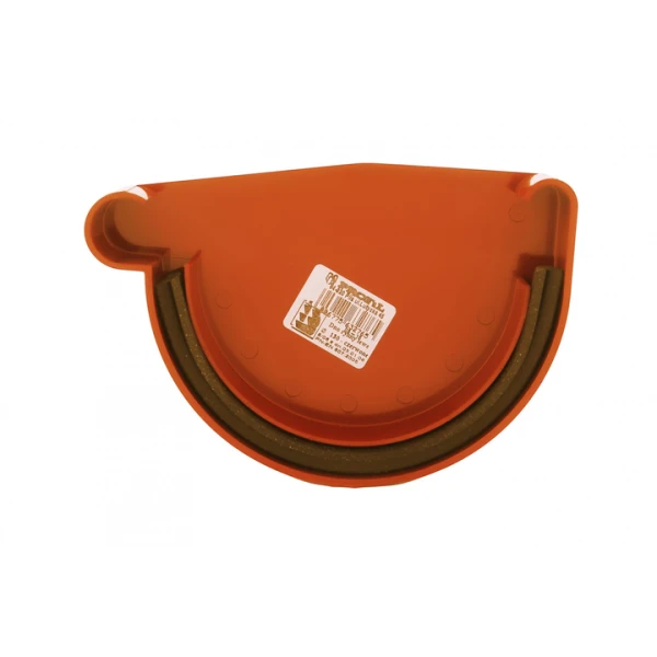 Заглушка ринви ліва PROFiL Ø130 колір Коричневий