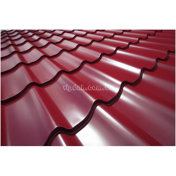 Металочерепиця Шафір Прушиньскі 0,45 мм Arcelor Польща глянець