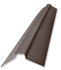 Коньок декоративний середній L=2,0м коричневий 8017 мат