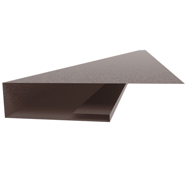 Планка стартова J-профіль L=2,0м коричневий 8017 мат