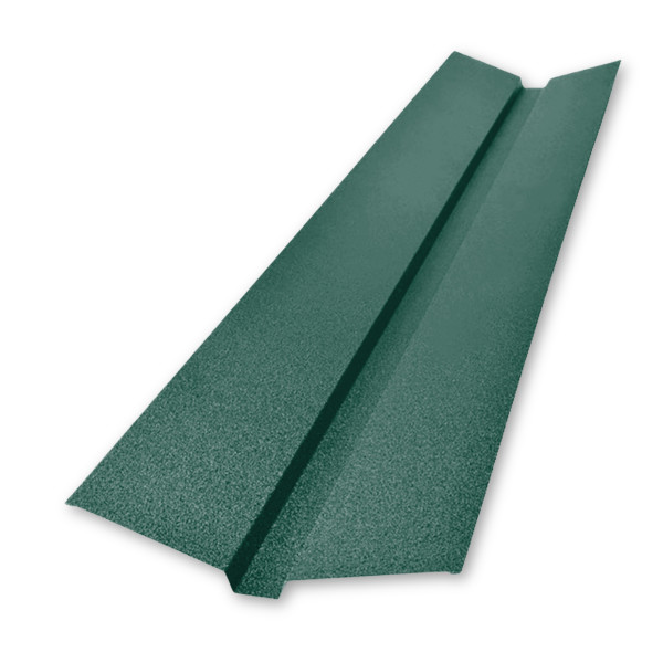 Планка ендовы декоративная большая L=2,0м тёмно-коричневый 8019 мат