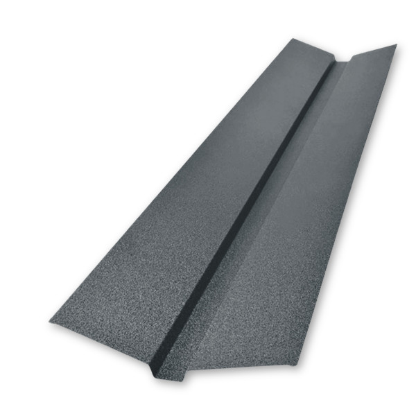 Планка ендовы декоративная большая L=2,0м тёмно-коричневый 8019 мат