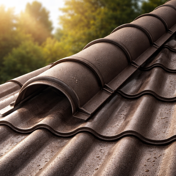 Коньок напівкруглий малий L=2,0м теракотовий 8004 мат