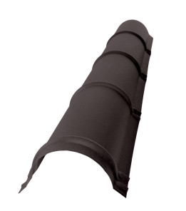 Коньок напівкруглий великий L=2,0м темно-коричневий 8019 мат