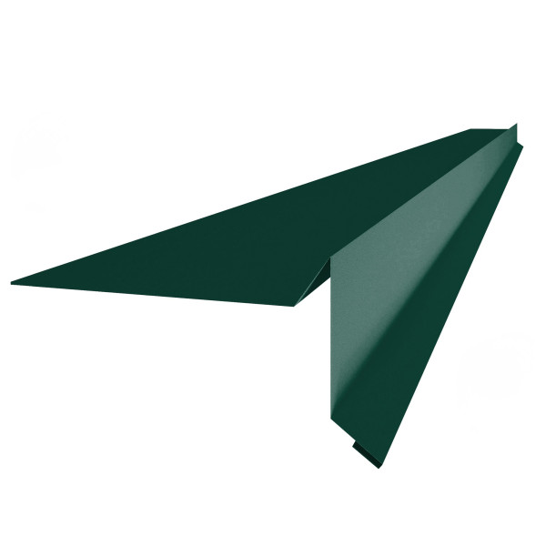 Торцева планка пряма під бітумну черепицю L=2,0м темно-коричневий 8019 мат