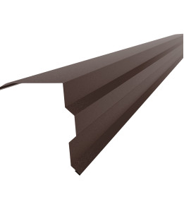 Торцева планка фігурна мала L=2,0м коричневий 8017 мат