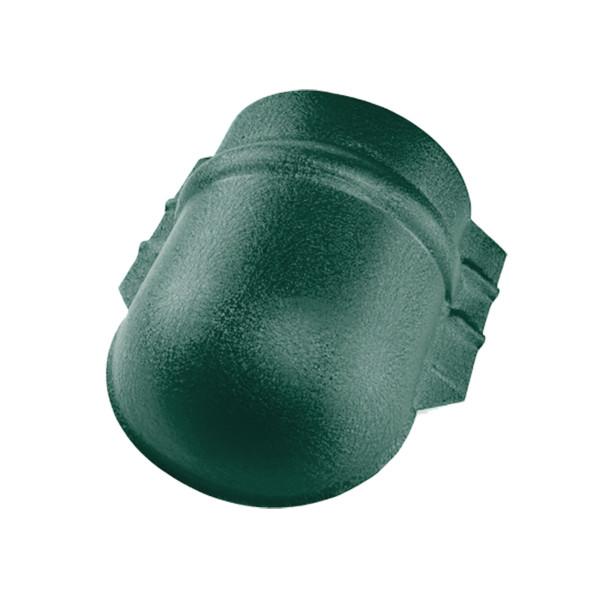 Заглушка конька напівкруглого великого темно-коричневий 8019 мат