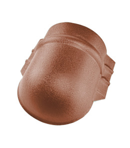 Заглушка конька напівкруглого малого теракотовий 8004 мат