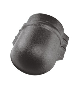 Заглушка конька напівкруглого великого темно-коричневий 8019 мат