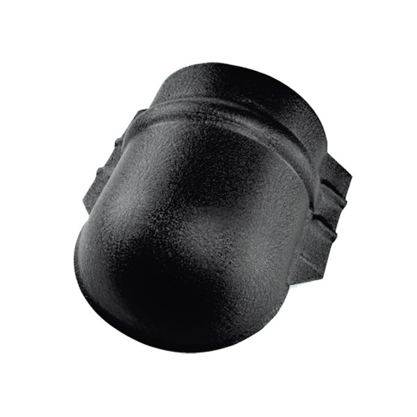 Заглушка конька напівкруглого великого темно-коричневий 8019 мат