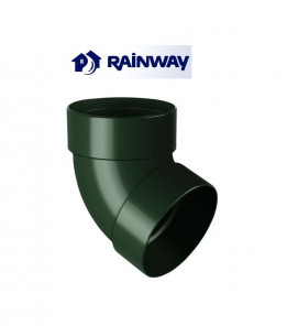 Відвід двомуфтовий 67º RainWay Ø100 колір Зелений