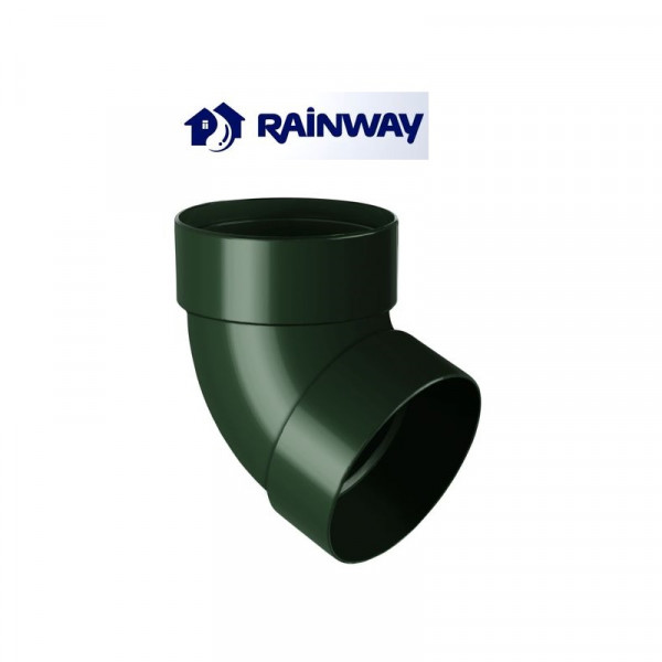 Відвід двомуфтовий 67º RainWay Ø100 колір Зелений