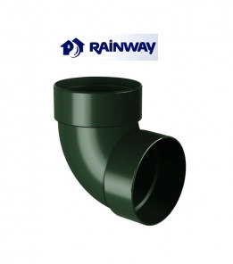 Відвід двомуфтовий 87º RainWay Ø100 колір Зелений