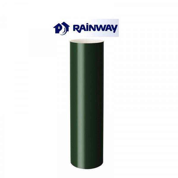 Труба водостічна довжина 3м RainWay Ø100 колір Зелений