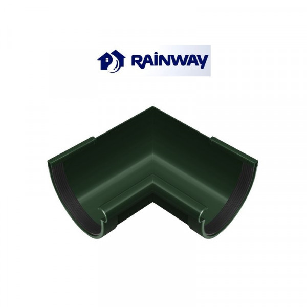 Угол внутренний 90° RainWay Ø90 цвет Зелёный