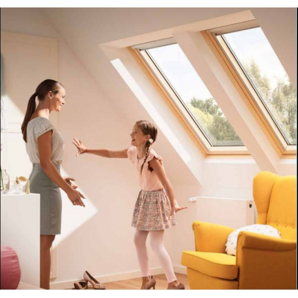 Velux Стандарт GZL 1051 з дерева ручка зверху
