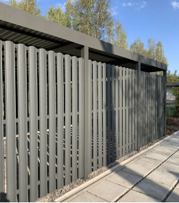 Металевий євроштахетник 130мм 0,45мм Словаччина матовий