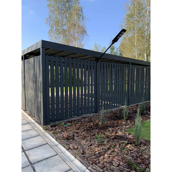 Металевий євроштахетник двосторонній 130мм 0,45мм Словаччина матовий