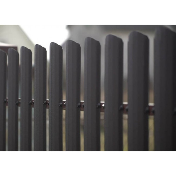 Металевий євроштахетник двосторонній 130мм 0,45мм Словаччина матовий