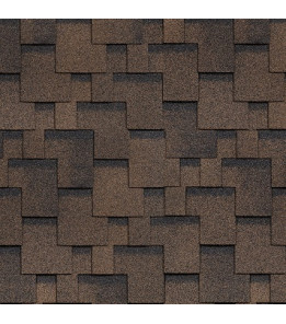 Бітумна черепиця SHINGLAS Фінська Акорд Коричнева