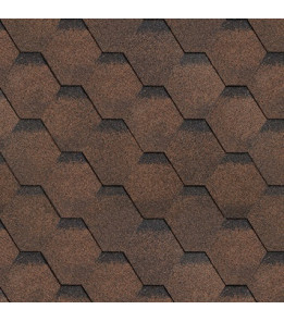 Бітумна черепиця SHINGLAS Фінська Соната Коричнева