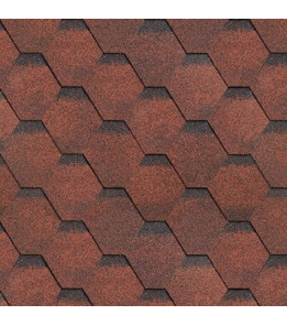 Бітумна черепиця SHINGLAS Фінська Соната Червона