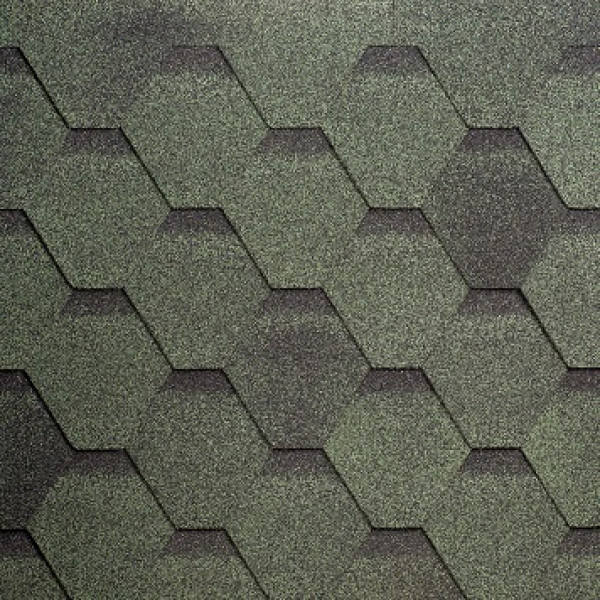Бітумна черепиця SHINGLAS Фінська Соната Зелена