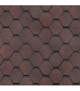 Бітумна черепиця SHINGLAS Колекція Кадриль Гранат