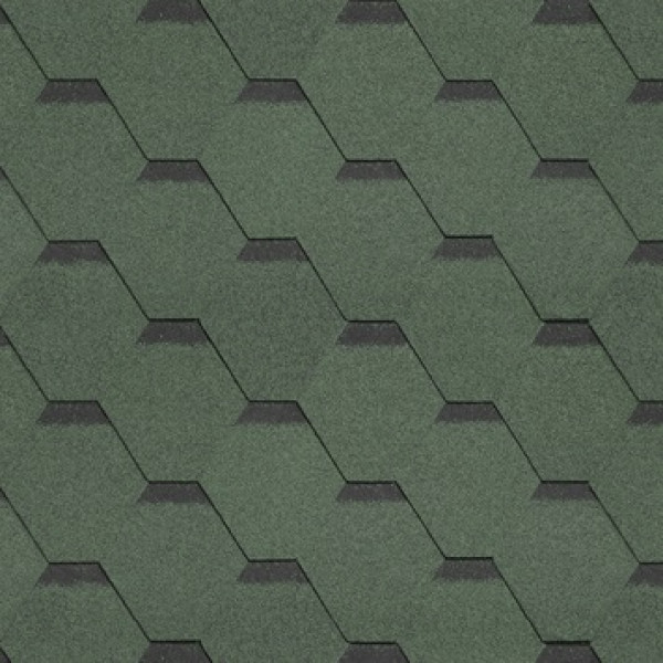 Бітумна черепиця SHINGLAS Колекція Кадриль Нефрит