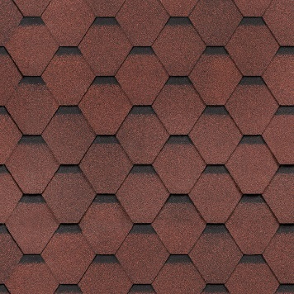 Бітумна черепица SHINGLAS Колекція Самба Рубін