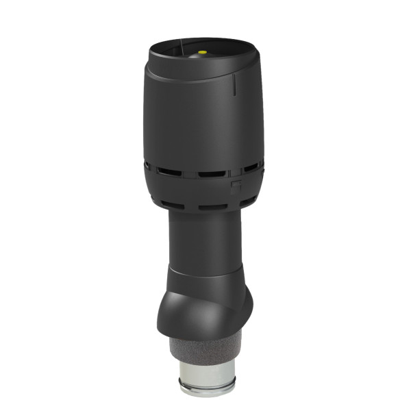 Вентиляційний вихід Vilpe FLOW 500мм, Ø125 утеплений + ковпак Червоний