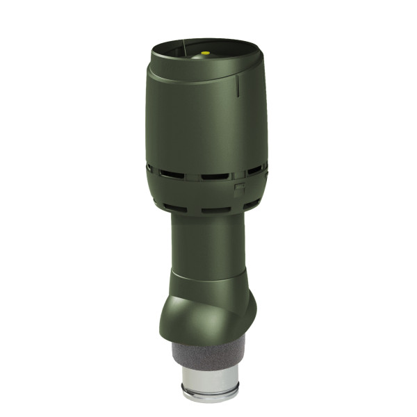 Вентиляційний вихід Vilpe FLOW 500мм, Ø125 утеплений + ковпак Червоний