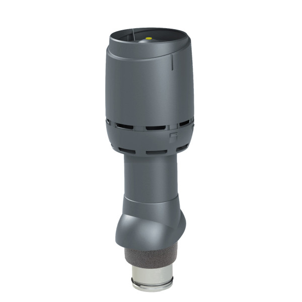 Вентиляційний вихід Vilpe FLOW 500мм, Ø125 утеплений + ковпак Червоний